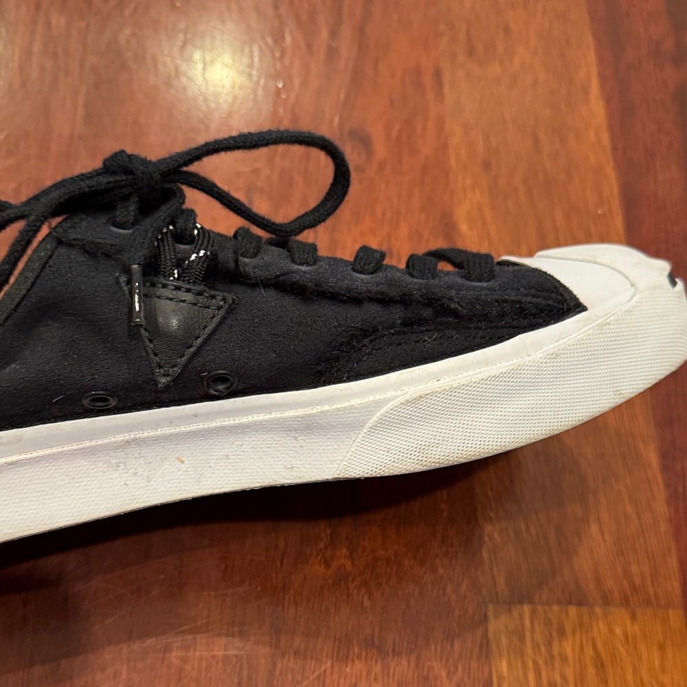 Converse Jack Purcell Men's Black Canvas Sneakers w/ fur lining- Men’s - Picture 6 of 9